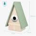 Navaris Wooden Bird House - Pine Wood Nesting Box for Garden Birds - Ideal for Robins, Blue Tits, Sparrows - Buy Online on GoSupps.com