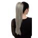 WIG ME UP WK06-51 Hairpiece | Voluminous Straight Braid & Ponytail | 60 cm Grey-Black Mix - International Shipping Available - Buy Online on GoSupps.com