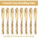 Ainimiu French Curly Braiding Hair 22 Inch 8 Packs - Pre Stretched Bouncy Braiding Hair- Loose Wavy Braiding Hair Synthetic Hair Extensions for Black Women 22 Inch(pack of 8) 27-613 - Buy Online on GoSupps.com