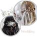 Wedding Hair Comb and 8 Pieces Hair Clip Beads Bridal Hair Accessories Wedding Silver Crystal Hair Accessories Flowers Wedding Hair Accessories Bridal Hair Accessories Bridal Hair Pins Wedding - Buy Online on GoSupps.com