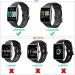 ECSEM Replacement Bands for Letsfit ID205L ID205S Smart Watch - Green/Black/White Silicone Wristbands - Large Size - Buy Online on GoSupps.com