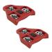 BV Bike Cleats Compatible with Look Delta and Peloton Bike - Indoor Cycling & Road Bike Bicycle Cleat Set 9 Degree Float- 1 Pair