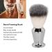 Sonew Razor Brush for Men - Stainless Steel Beard Brush & Mustache Trim Tool Foam & Residue Remover for Home Salon Fine Synthetic Bristles - Buy Online on GoSupps.com