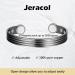 Jeracol Copper Magnetic Bracelet for Women Men - Adjustable Striped Style Bangle with 6 Magnets (3500 Gauss Each) - Includes Jewelry Gift Box - Black - Buy Online on GoSupps.com