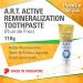 Pearlie White Active Remineralization Fluoride-Free Toothpaste 3.8oz - Enamel Repair, Stain Removal, Hydroxyapatite, Xylitol | Pack of 1 - Buy Online on GoSupps.com