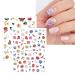 JMEOWIO 9 Sheets Spring Flower Nail Art Stickers - Colorful Floral Designs for Summer | Self-Adhesive Nail Supplies & Decorations - Buy Online on GoSupps.com