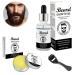FEXPDL Beard Care Kit for Men Gift Set Beard Sets for Men Gift Beard Grooming Kit for Men - With Beard Growth Oil Balm Beard Roller Gifts for Men Dad and Boyfriend