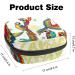 Buy Large Phoenix & Flower Menstrual Cup Bags | Colorful Zipper Storage for Tampons Panty Liners & More - International Shipping Available - Buy Online on GoSupps.com