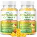 Potassium Citrate 1500mg Gummies - Potassium Supplement for Women & Men Supports Leg Cramp Relief & Muscle Health Vegan Pineapple Flavor (120 Count) 2 Pack