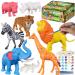 Yileqi Safari Animal Painting Kit for Kids Crafts and Arts Set  Jumbo Jungle Animal Toy Art and Crafts for Boys Girls Age 4 5 6 7 8 Years Old  DIY Art Supplies Paint for Kid Activities Birthday Gift