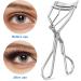 Sibba Eyelash Pliers with 10 Silicone Pads | Rose Gold Lash Curler for Women | Effortlessly Curl Eyelashes | Fits All Eye Shapes (Silver) - Buy Online on GoSupps.com