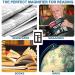 Magnifying glassPortable Led Light 2X Large Rectangular Handheld Magnifier Reading Magnifying Glass - 58 X 102mm Rimless Distortion-Free Lens for Seniors Low Vision Books Pages Magazines - Buy Online on GoSupps.com