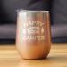 Bevvee Happy Camper Wine Tumbler - Rose Gold Stainless Steel Insulated Cup - Buy Online on GoSupps.com