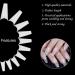 1000PCS Curved Long Coffin Nail Tips - Half Cover Ballerina Fake Nails for DIY Mani-Pedi | 10 Sizes - Perfect for Nail Studios - Buy Online on GoSupps.com