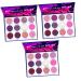 POPETPOP 3 Boxes Eyeshadow Palette Eye Shadow Cosmetics Palette Cosmetic Accessory Makeup Palette Metal Miss 1 count (Pack of 1) Colorfulx3pcs