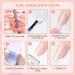 Ysuvin Nail Tips - 240 Pieces Transparent Fake Nails (12 Sizes) for Technicians & Beginners | Short Ballerina & Medium Almond Artificial Nail Tips for Manicure Salons - Buy Online on GoSupps.com