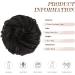 FESHFEN Messy Bun Hair Scrunchie Synthetic Updo Hairpiece Darkest Brown - 55g | Women Girls Curly Wavy Donut Style - Buy Online on GoSupps.com