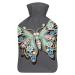 Butterfly Hot Water Bottle With Cover Plush Bed Bottle Hand Warmer For Adults And Children 26.5X15.3cm