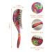 Vented Hair Detangling Brush with Wide Tooth Comb for Women & Kids - Wet/Dry/Curly - Minimize Breakage & Split-Ends - Includes 3 Styling Clips (Tropical Leaves) - Buy Online on GoSupps.com