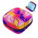 Storage bags for women's bandages tropical pink leaves portable menstrual performances panty liners tampons women's bandages storage holder for women school office