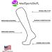 MadSportsStuff Love Soccer Hearts Over the Calf Socks - Neon Pink/Black (Small) - Buy Online on GoSupps.com
