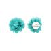 PrettyBoutique Girls Kids Women Chiffon Flower Hair Clip Alligator Clip Party Wedding (7cm Teal)