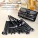 32 Pcs Premium Synthetic Makeup Brushes Set with Case - Professional Essential Cosmetics for Face, Eyes, Lips - Black - Buy Online on GoSupps.com