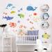 DECOWALL DW-1611S Under The Sea Wall Stickers | Ocean Fish Jellyfish Turtle Dolphin Decals for Nursery & Bedroom | Removable Sea Animals Art Decor - Buy Online on GoSupps.com