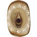 Saddleback Shapeable Toyo Straw Cowboy Hat with Beaded Trim Band - Natural, One Size - Buy Online on GoSupps.com