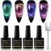 Shining She Cat Eye Gel Nail Polish 4 Colours Magnetic Gel Nail Polish with Magnet Soak-Off UV/LED Chameleon Holographic Cat Eye Gel Polish for Nail Art Salon DIY Home 8ML Cat Eyes - Buy Online on GoSupps.com