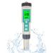 Digital Salinity Tester for Salt Water - Aquarium Salinity Meter with ATC, IP67 Waterproof, 0-200 PPT Large Range Multi-Parameter Tester for Seawater, Fish Tank, Hydroponics green