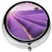 Buy Romantic Purple Lavender Mini Round Pill Box - 3 Compartment Travel Organizer for Home & Office - Buy Online on GoSupps.com