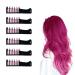 MPEEJ Temporary Hair Chalk Girls Hair Chalk Combs Washable Hair Chalk 6 Colors Kids Chalk Age 4 5 6 7 8 9 10 Gifts Girls on Birthday Cosplay Christmas Parties (Pink)