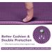 Ewedoos Non-Slip TPE Yoga Mat - Purple/Pink | Eco-Friendly Workout Mat for Yoga, Pilates & Floor Exercises | Thick Fitness Mat with Carry Strap - Buy Online on GoSupps.com