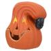 HOMSFOU Pumpkin Lantern Ornament Halloween Decor Trick or Treat Pumpkin Lamp Plastic Jack o Lantern Pumpkins Festival Ornament Halloween Lantern Halloween Light Decor 3d Hollow Out Pe Led Orange 16X12CM