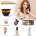 Leezead Oval Kabuki Foundation Brush - High Density Hexagon Face Makeup Brush for Liquid, Cream, and Powder - Concealer Brush for Flawless Blending - Buy Online on GoSupps.com
