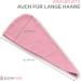 ELEXACARE Hair Turban Towel - 2-Piece Microfiber Set in Pink/Ros for Long Hair | Fast International Shipping - Buy Online on GoSupps.com