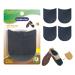 UNIKSTEP 2 Pairs Shoe Heel Pads Shoe Repair Rubber Heels 3.5mm Thickness Anti Slip Cushion and Protector Replacement Kit with Nails Sandpapers Self Adhesive Stickers
