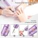Portable Rechargeable Nail Drill Kit - 30000 RPM Cordless Efile Machine Set for Acrylic Nails Manicure Pedicure - Purple - Buy Online on GoSupps.com