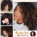 Afro Curly Wig with Bangs - Dark Brown Shoulder Length Synthetic Kinky Curly Wig for Black Women - Buy Online on GoSupps.com
