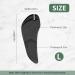 2 Pairs Arch Support Insoles | 3/4 Length Gel Cushions for Flip Flops | Pain Relief for Plantar Fasciitis & Flat Feet - Black Large - Buy Online on GoSupps.com