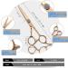 Hair Cutting Scissors Kit 6 Inch Hair Scissors Gold Plated Rhinestones Rose Gold Thinning Tooth Scissors Hair Stylist Special 440 Scissors Set - Buy Online on GoSupps.com