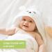KeaBabies Organic Bamboo Baby Hooded Towel - Large Infant Hooded Towel for Girls, Boys, Newborns, Toddlers - Lamb Design - Buy Online on GoSupps.com