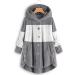 Hanxiulin Women's Oversized Plush Jacket - Warm Lined Fleece Winter Coat with Long Hood - Stylish Gray Autumn Outerwear - Buy Online on GoSupps.com