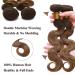 SEGO 100% Unprocessed Brazilian Human Hair Bundles - Body Wave Weave Extensions in Medium Chestnut Brown - Buy Online on GoSupps.com