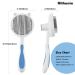 Rlihunix Self Cleaning Slicker Brush | Dog & Cat Grooming | Shedding & Mats Removal | Short & Long Hair | Blue - Buy Online on GoSupps.com