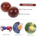 Clispeed Handball Massage Ball | Wooden Hand Rolling & Massage Roller Balls | Sports & Gymnasium Accessory | Mahogany Craftsmanship for Ultimate Relaxation - Buy Online on GoSupps.com