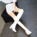Overknee Boots for Women - Sexy Stretch High Block Heel Sock Boots - Elegant & Comfortable Winter Footwear - Size 35 EU - Buy Online on GoSupps.com