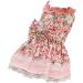 Petyoung Floral Cat Clothes & Leash - Pink XL Princess Dress for Dogs & Cats - Buy Online on GoSupps.com