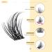 D Mix 10-16mm Wispy Volume Eyelash Clusters - 72 Pcs DIY Individual Cluster Lashes for Home Lash Extensions (Pack of 1) A17 - Buy Online on GoSupps.com